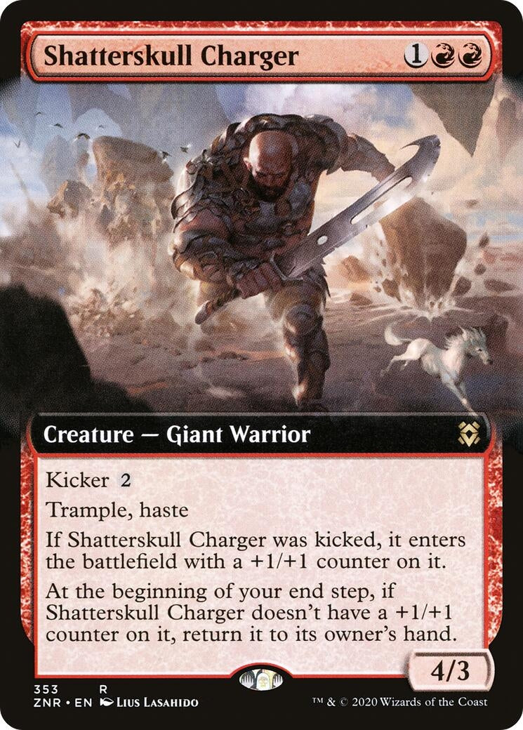Image for Shatterskull Charger (Extended Art) (353) (Zendikar Rising) - Magic: The Gathering