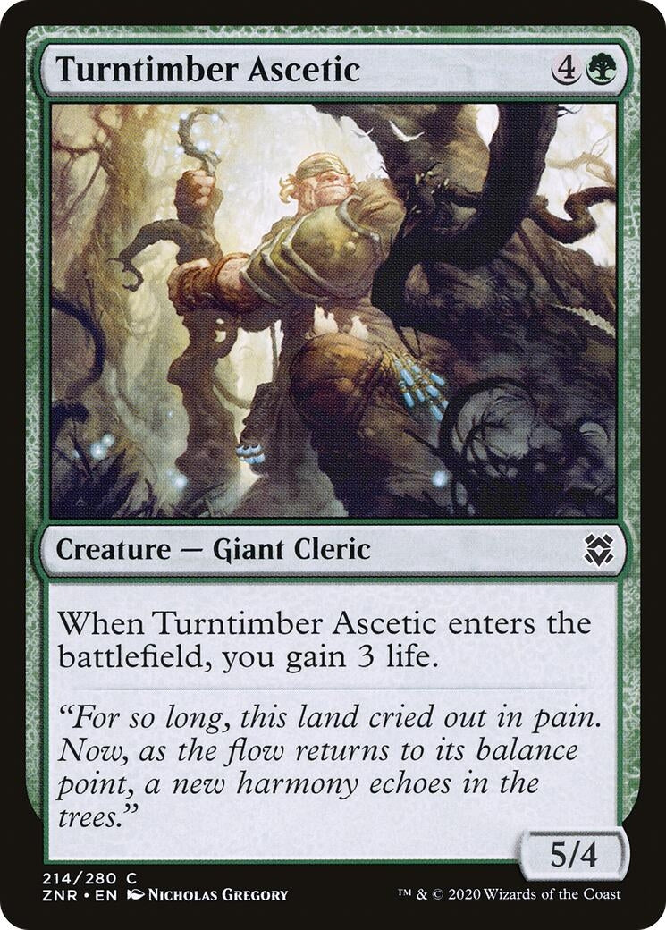 Image for Turntimber Ascetic (214) (Zendikar Rising) - Magic: The Gathering