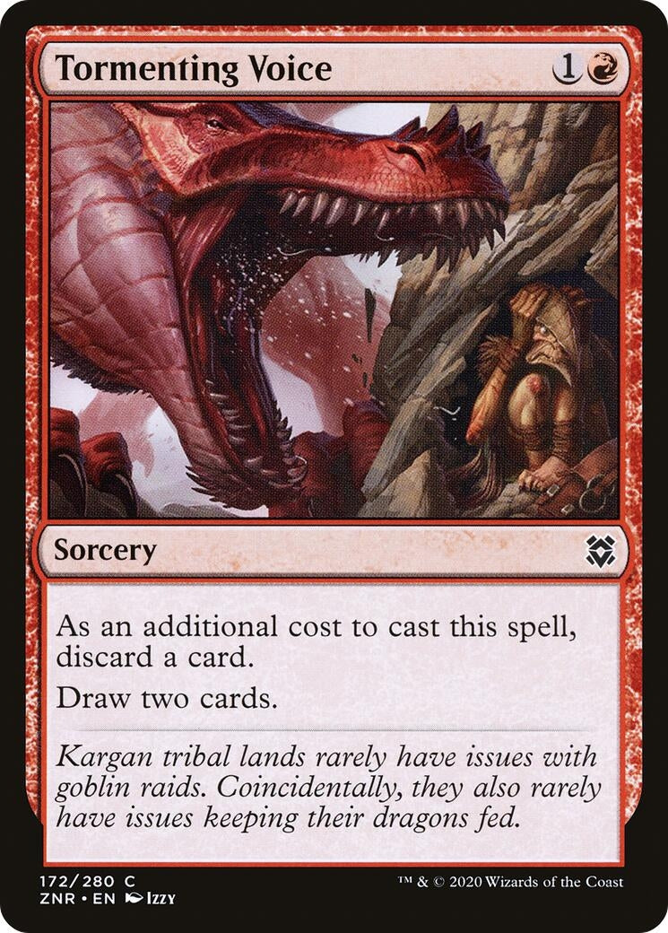 Image for Tormenting Voice (172) (Zendikar Rising) - Magic: The Gathering