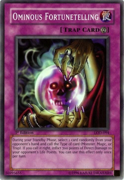 Image for Ominous Fortunetelling (LOD-094) (Legacy of Darkness) - YuGiOh