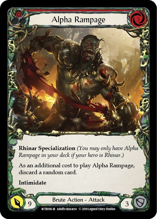 Image for Alpha Rampage (WTR006) (Welcome to Rathe) - Flesh and Blood TCG