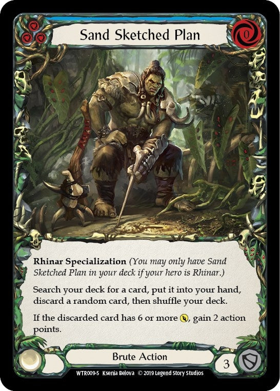 Image for Sand Sketched Plan (WTR009) (Welcome to Rathe) - Flesh and Blood TCG