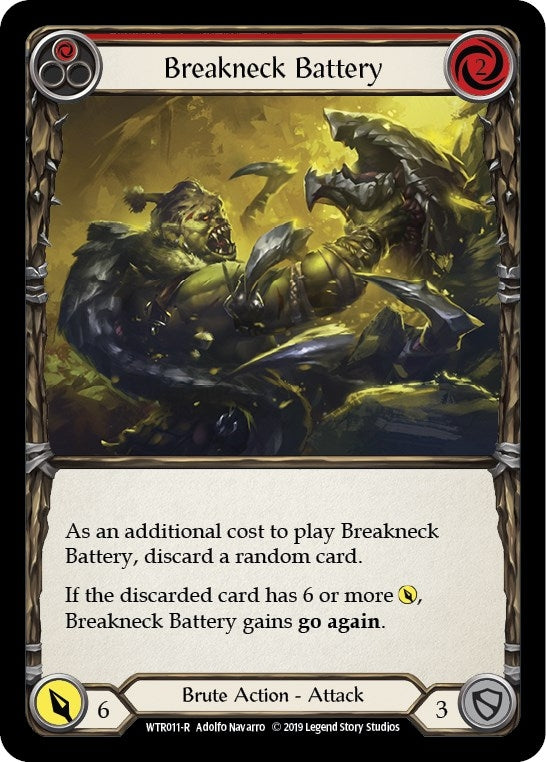 Image for Breakneck Battery (Red) (WTR011) (Welcome to Rathe) - Flesh and Blood TCG