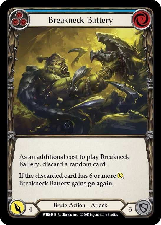 Image for Breakneck Battery (Blue) (WTR013) (Welcome to Rathe) - Flesh and Blood TCG
