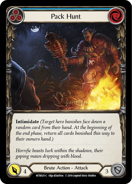 Image for Pack Hunt (Blue) (WTR025) (Welcome to Rathe) - Flesh and Blood TCG