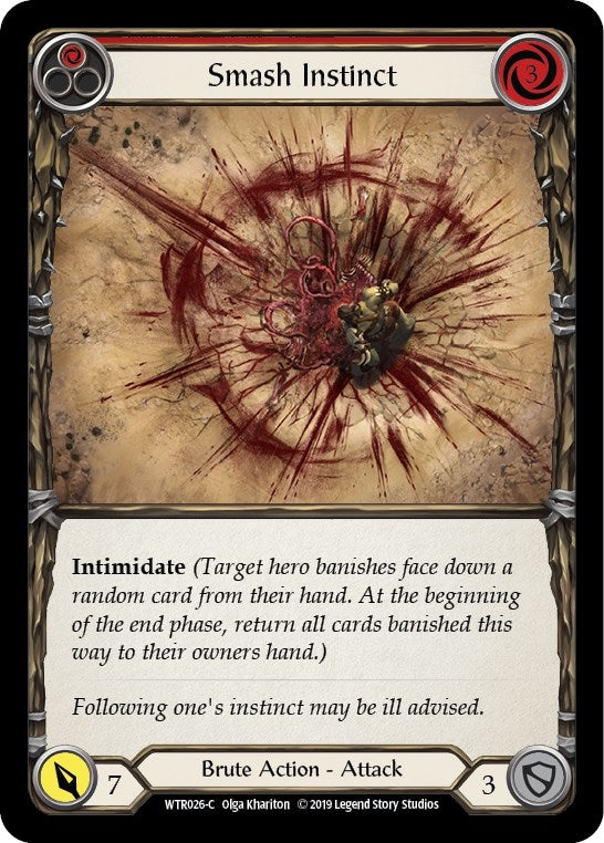 Image for Smash Instinct (Red) (WTR026) (Welcome to Rathe) - Flesh and Blood TCG