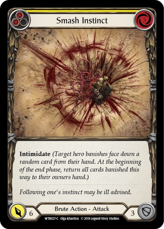 Image for Smash Instinct (Yellow) (WTR027) (Welcome to Rathe) - Flesh and Blood TCG