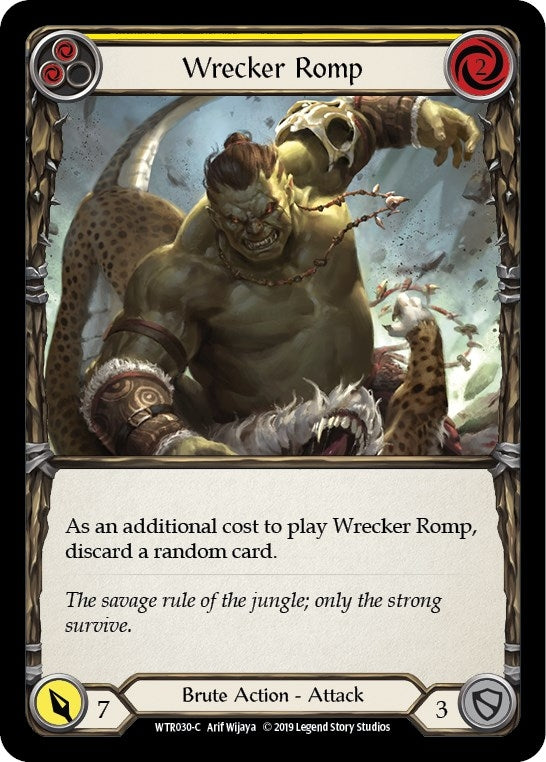 Image for Wrecker Romp (Yellow) (WTR030) (Welcome to Rathe) - Flesh and Blood TCG