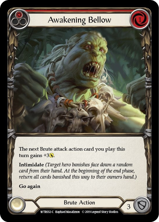 Image for Awakening Bellow (Red) (WTR032) (Welcome to Rathe) - Flesh and Blood TCG