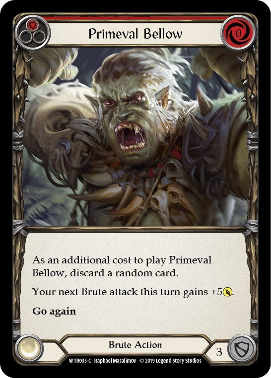 Image for Primeval Bellow (Red) (WTR035) (Welcome to Rathe) - Flesh and Blood TCG