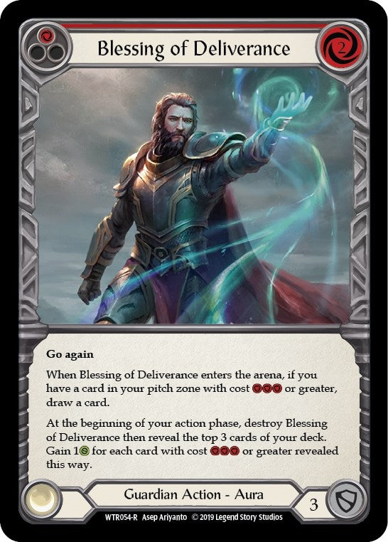 Image for Blessing of Deliverance (Red) (WTR054) (Welcome to Rathe) - Flesh and Blood TCG