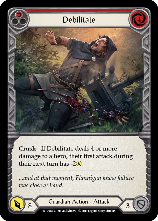 Image for Debilitate (Red) (WTR066) (Welcome to Rathe) - Flesh and Blood TCG