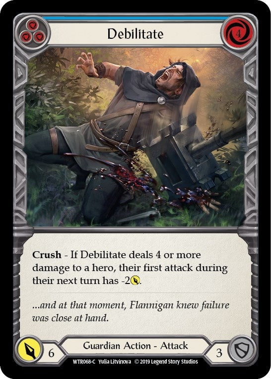 Image for Debilitate (Blue) (WTR068) (Welcome to Rathe) - Flesh and Blood TCG