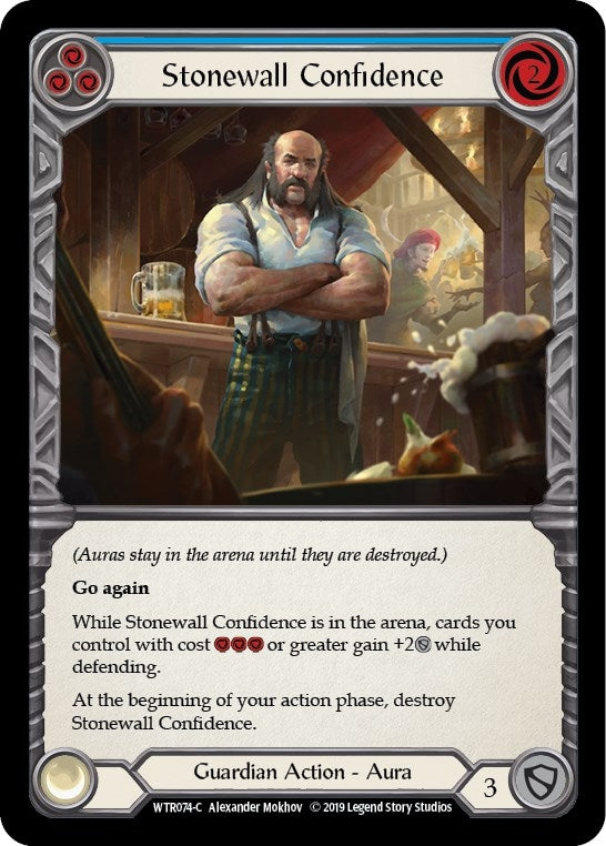 Image for Stonewall Confidence (Blue) (WTR074) (Welcome to Rathe) - Flesh and Blood TCG