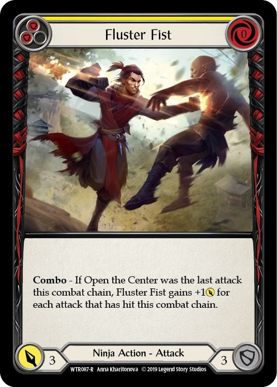Image for Fluster Fist (Yellow) (WTR087) (Welcome to Rathe) - Flesh and Blood TCG