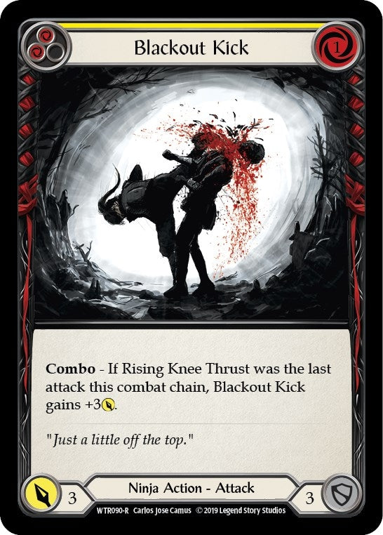Image for Blackout Kick (Yellow) (WTR090) (Welcome to Rathe) - Flesh and Blood TCG