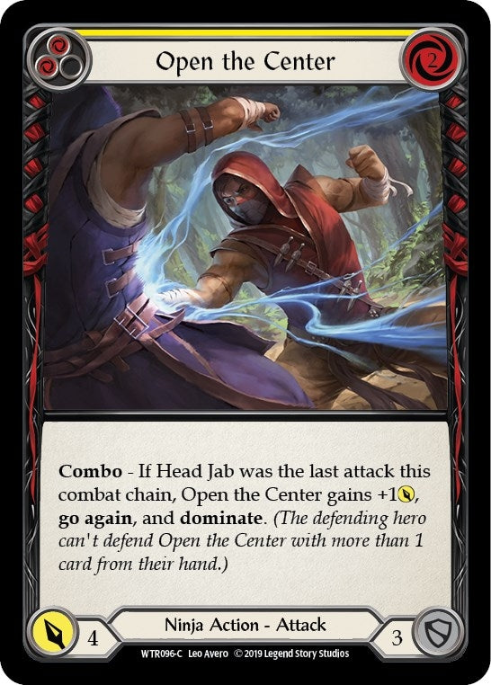 Image for Open the Center (Yellow) (WTR096) (Welcome to Rathe) - Flesh and Blood TCG