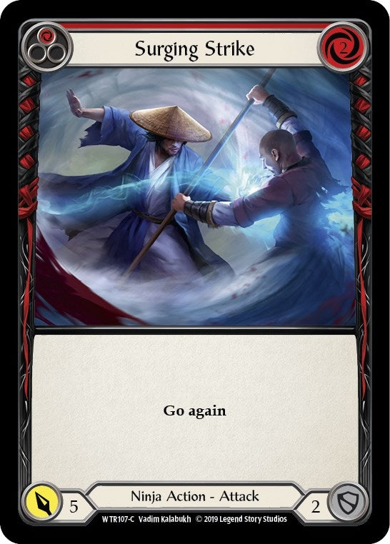 Image for Surging Strike (Red) (WTR107) (Welcome to Rathe) - Flesh and Blood TCG
