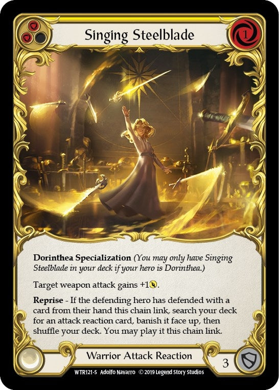 Image for Singing Steelblade (WTR121) (Welcome to Rathe) - Flesh and Blood TCG