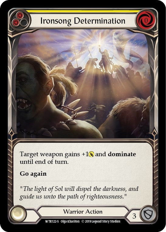Image for Ironsong Determination (WTR122) (Welcome to Rathe) - Flesh and Blood TCG