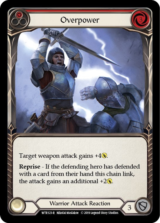 Image for Overpower (Red) (WTR123) (Welcome to Rathe) - Flesh and Blood TCG