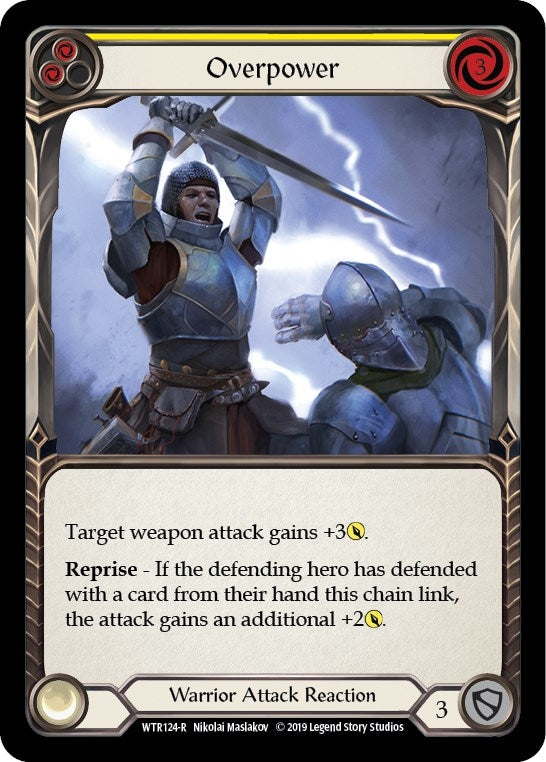 Image for Overpower (Yellow) (WTR124) (Welcome to Rathe) - Flesh and Blood TCG