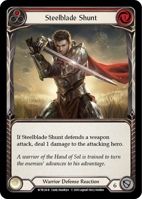 Image for Steelblade Shunt (Red) (WTR126) (Welcome to Rathe) - Flesh and Blood TCG