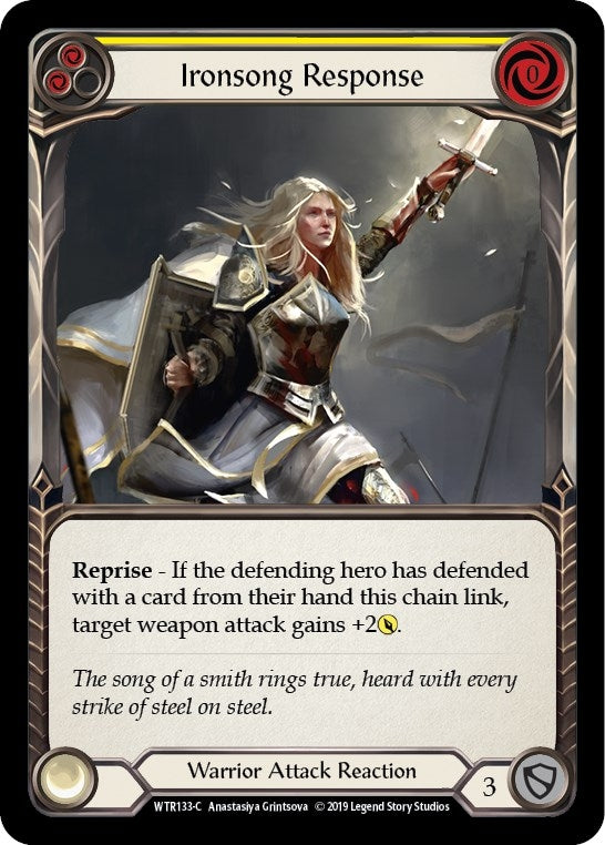 Image for Ironsong Response (Yellow) (WTR133) (Welcome to Rathe) - Flesh and Blood TCG