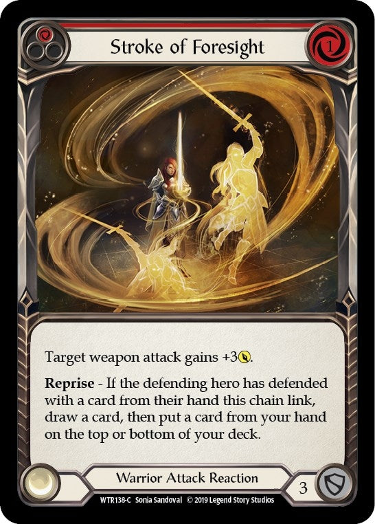 Image for Stroke of Foresight (Red) (WTR138) (Welcome to Rathe) - Flesh and Blood TCG