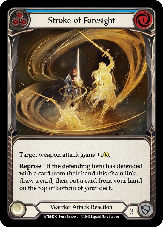 Image for Stroke of Foresight (Blue) (WTR140) (Welcome to Rathe) - Flesh and Blood TCG