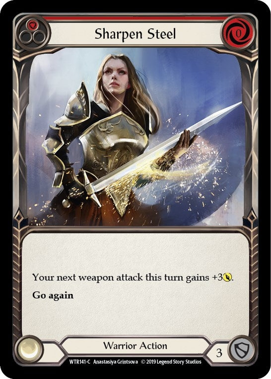 Image for Sharpen Steel (Red) (WTR141) (Welcome to Rathe) - Flesh and Blood TCG