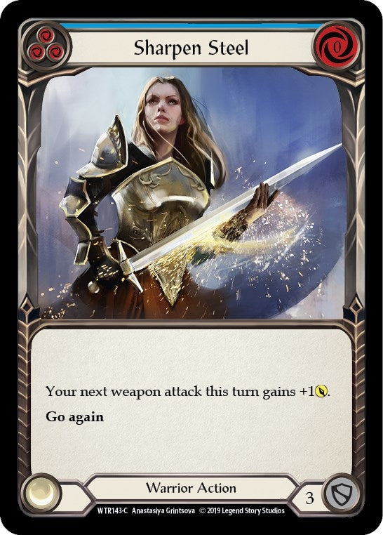 Image for Sharpen Steel (Blue) (WTR143) (Welcome to Rathe) - Flesh and Blood TCG