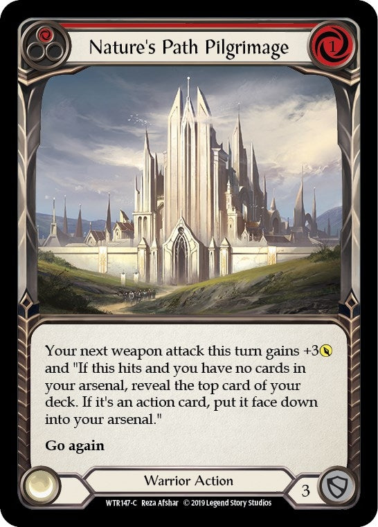 Image for Nature's Path Pilgrimage (Red) (WTR147) (Welcome to Rathe) - Flesh and Blood TCG