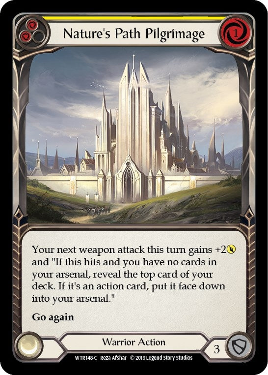 Image for Nature's Path Pilgrimage (Yellow) (WTR148) (Welcome to Rathe) - Flesh and Blood TCG