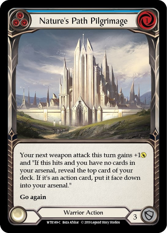 Image for Nature's Path Pilgrimage (Blue) (WTR149) (Welcome to Rathe) - Flesh and Blood TCG