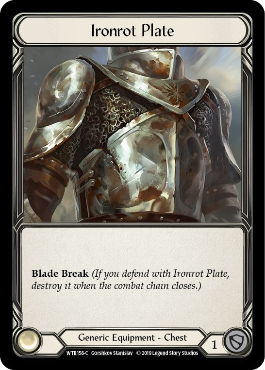 Image for Ironrot Plate (WTR156) (Welcome to Rathe) - Flesh and Blood TCG