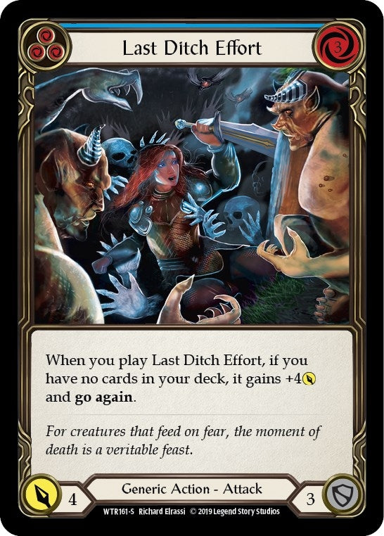 Image for Last Ditch Effort (WTR161) (Welcome to Rathe) - Flesh and Blood TCG