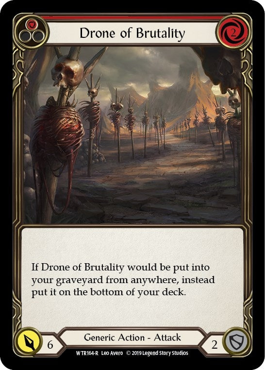 Image for Drone of Brutality (Red) (WTR164) (Welcome to Rathe) - Flesh and Blood TCG