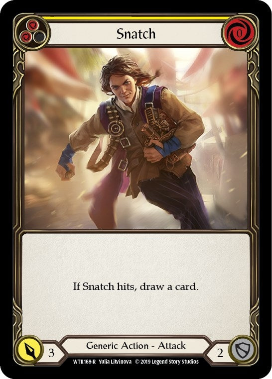 Image for Snatch (Yellow) (WTR168) (Welcome to Rathe) - Flesh and Blood TCG