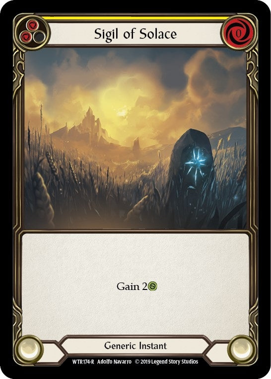 Image for Sigil of Solace (Yellow) (WTR174) (Welcome to Rathe) - Flesh and Blood TCG