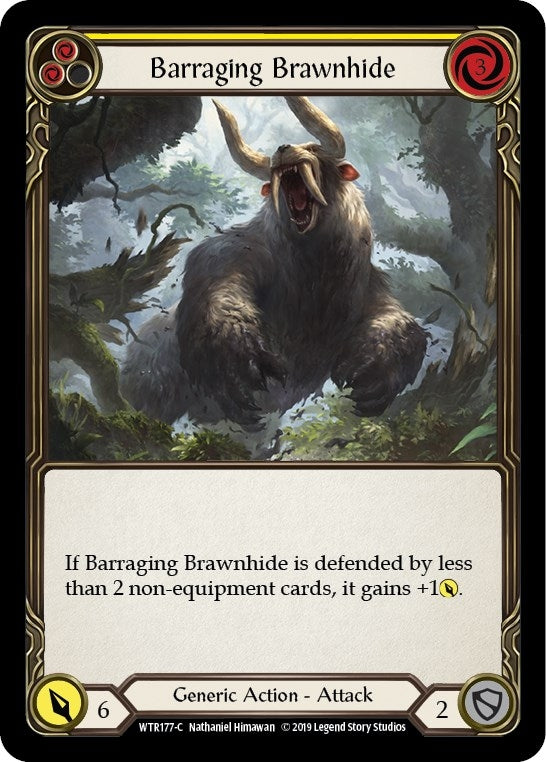 Barraging Brawnhide (Yellow) (WTR177) (Welcome to Rathe)