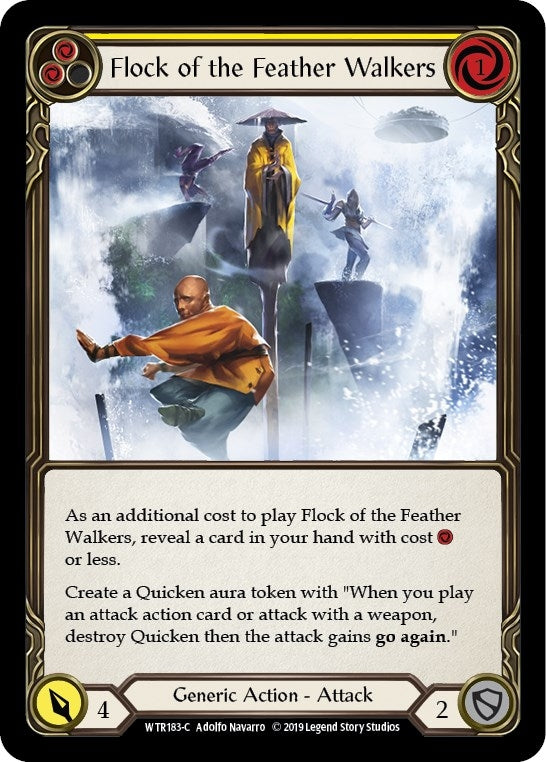 Image for Flock of the Feather Walkers (Yellow) (WTR183) (Welcome to Rathe) - Flesh and Blood TCG