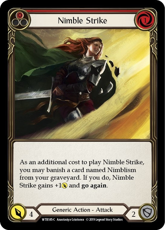 Image for Nimble Strike (Red) (WTR185) (Welcome to Rathe) - Flesh and Blood TCG