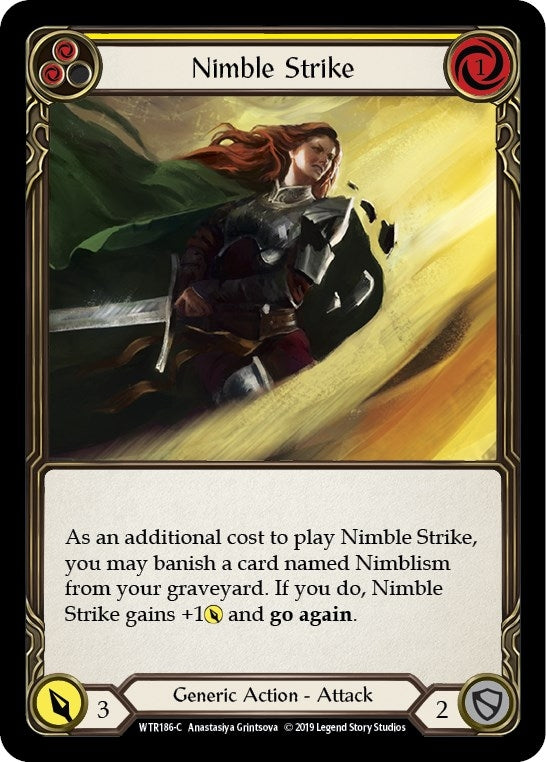Image for Nimble Strike (Yellow) (WTR186) (Welcome to Rathe) - Flesh and Blood TCG