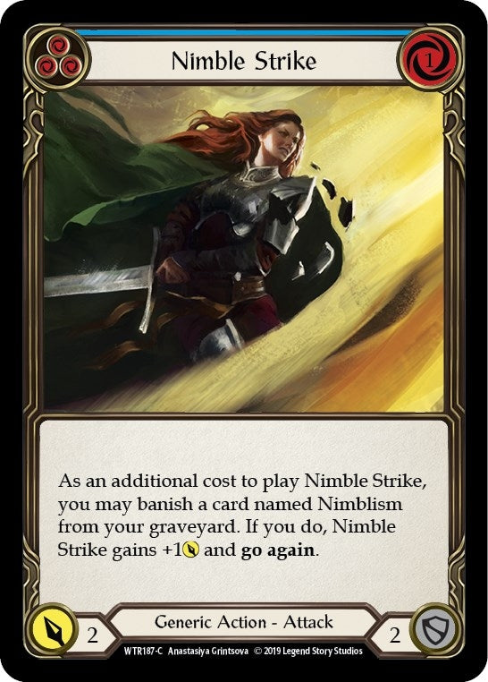 Image for Nimble Strike (Blue) (WTR187) (Welcome to Rathe) - Flesh and Blood TCG