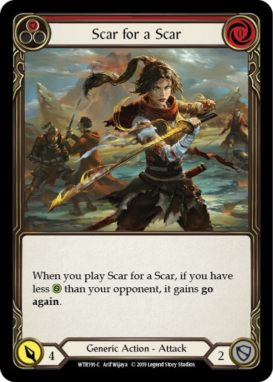Image for Scar for a Scar (Red) (WTR191) (Welcome to Rathe) - Flesh and Blood TCG