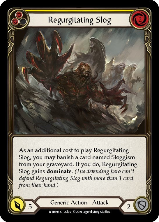 Image for Regurgitating Slog (Yellow) (WTR198) (Welcome to Rathe) - Flesh and Blood TCG