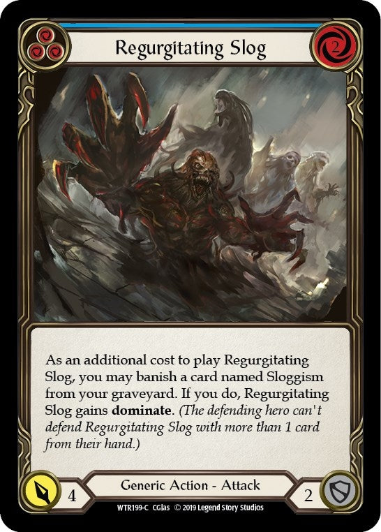 Image for Regurgitating Slog (Blue) (WTR199) (Welcome to Rathe) - Flesh and Blood TCG