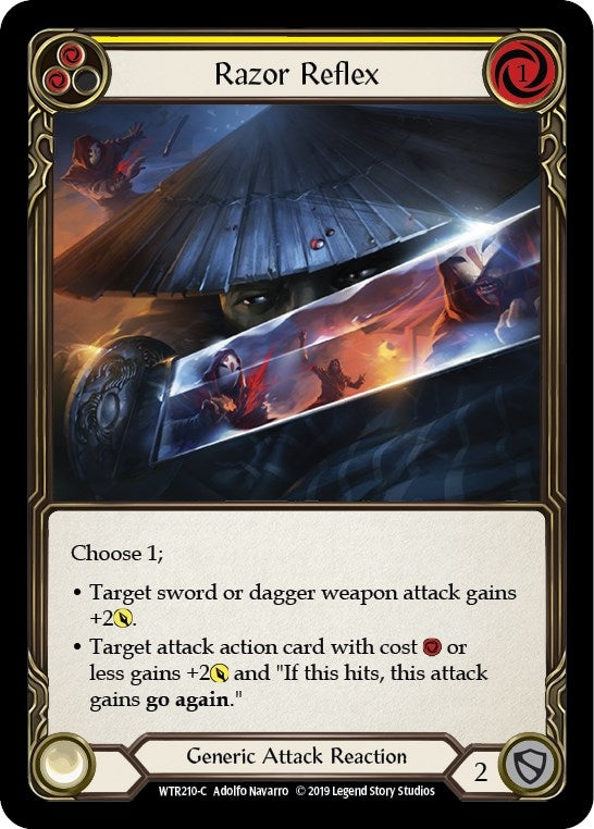 Image for Razor Reflex (Yellow) (WTR210) (Welcome to Rathe) - Flesh and Blood TCG