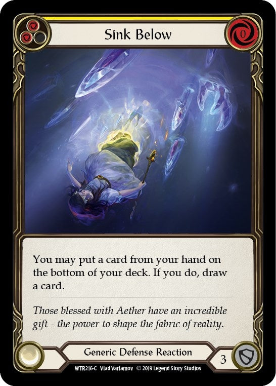 Image for Sink Below (Yellow) (WTR216) (Welcome to Rathe) - Flesh and Blood TCG